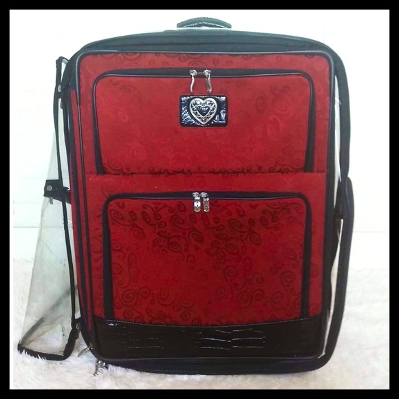 Brighton Handbags - BRIGHTON Rolling Suitcase Beautiful Condition Comes With Protective Cover